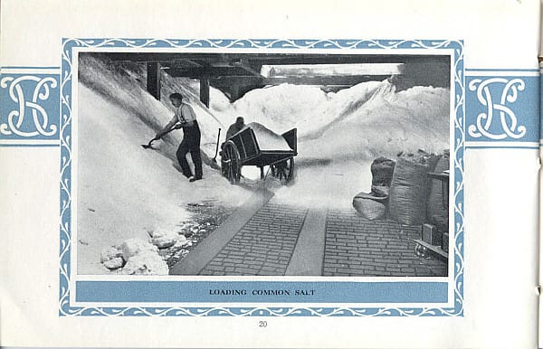 The Salt heaps had to be dug out, the salt, if left would form into a solid block again. Seddon's. 26. The Salt heaps had to be dug out, the salt, if left would form into a solid block again. Seddon's.jpg