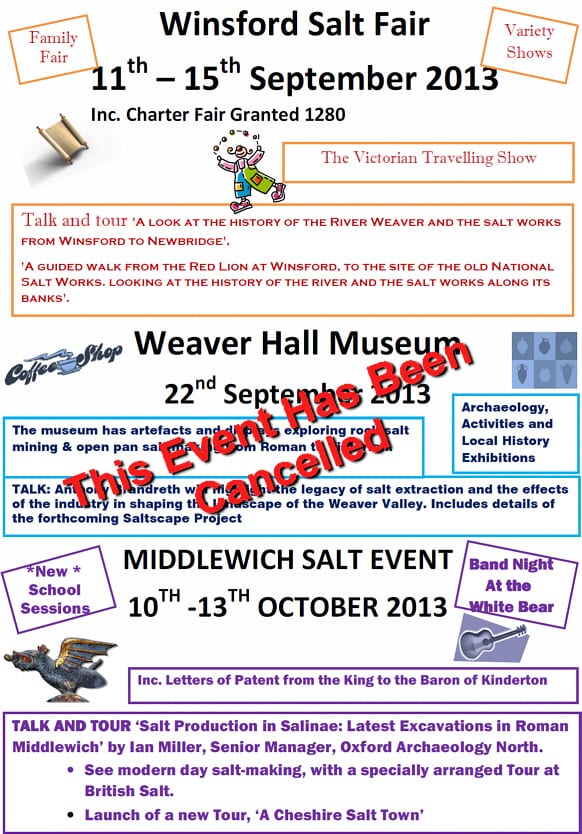 Salt Fairs – Updated Information